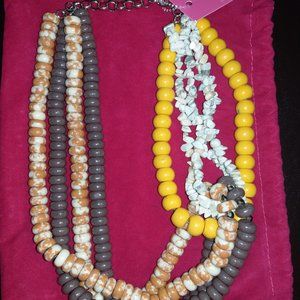 Sassy Jones Brown Tezra Chain Necklace
